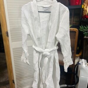 Parachute White Waffle Knit Robe